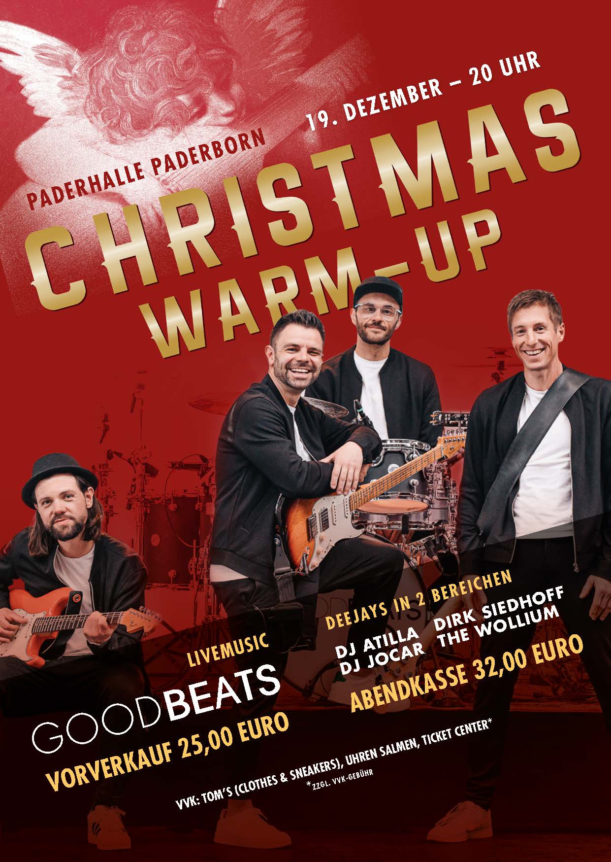 Plakat christmaswarmup party 2026